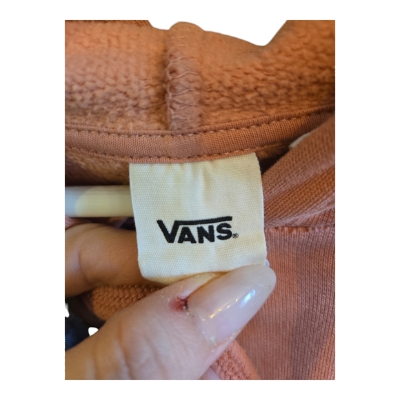 VANS Salmon Pink Drawstring Hoodie - Picture 6 of 12